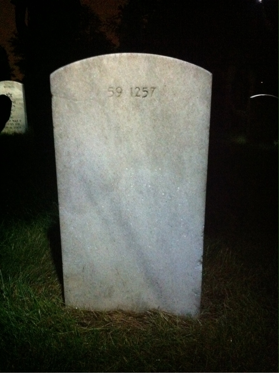 Back of headstone — Charles Murphy