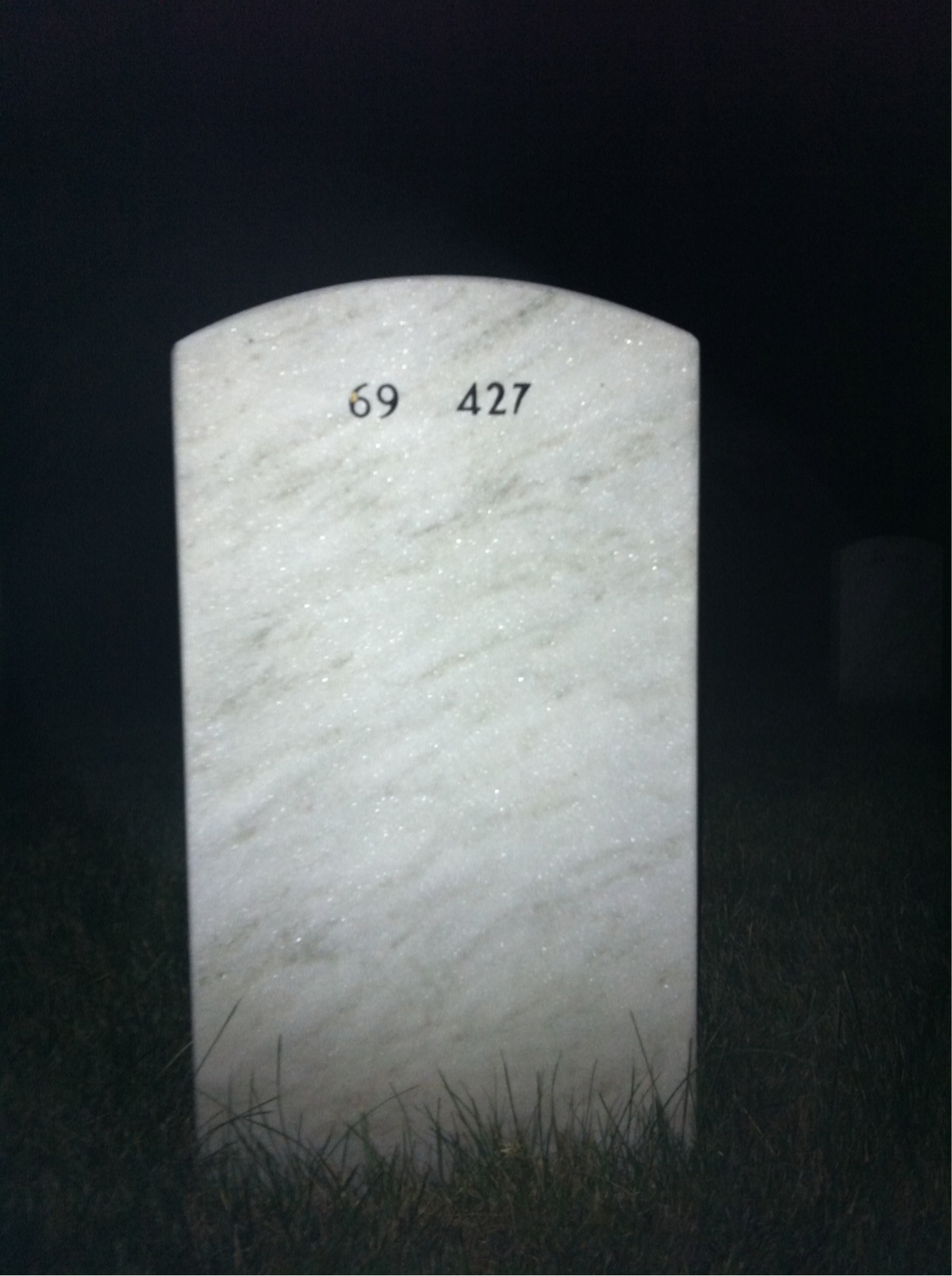 Back of headstone — William Spofford