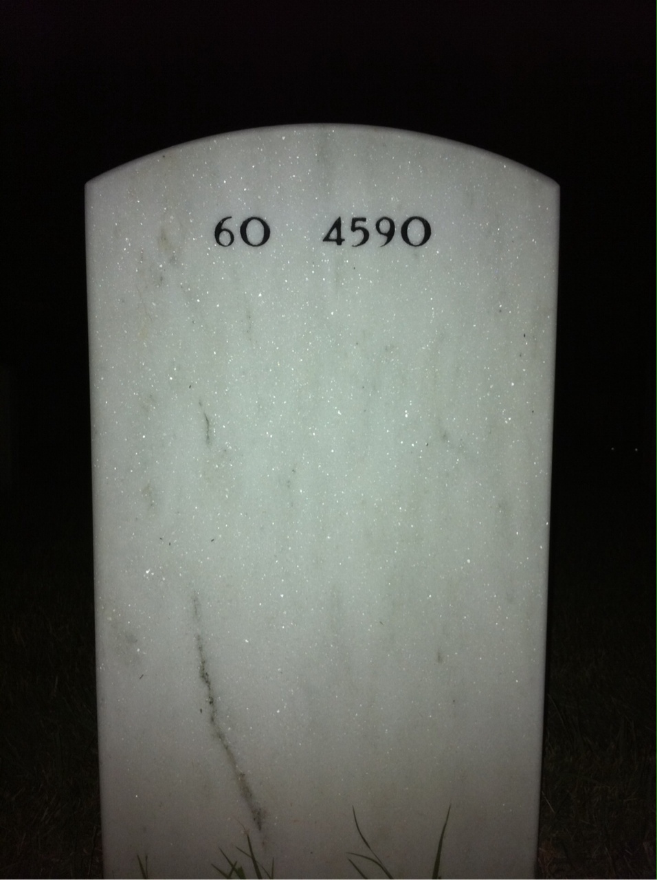 Back of headstone — John Spielman