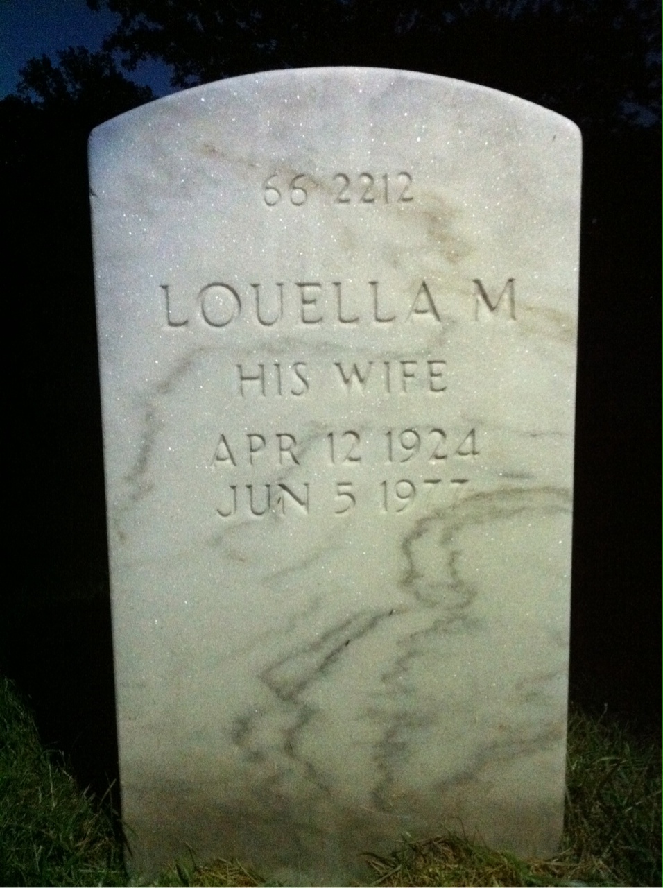 Back of headstone — Josiah Moser