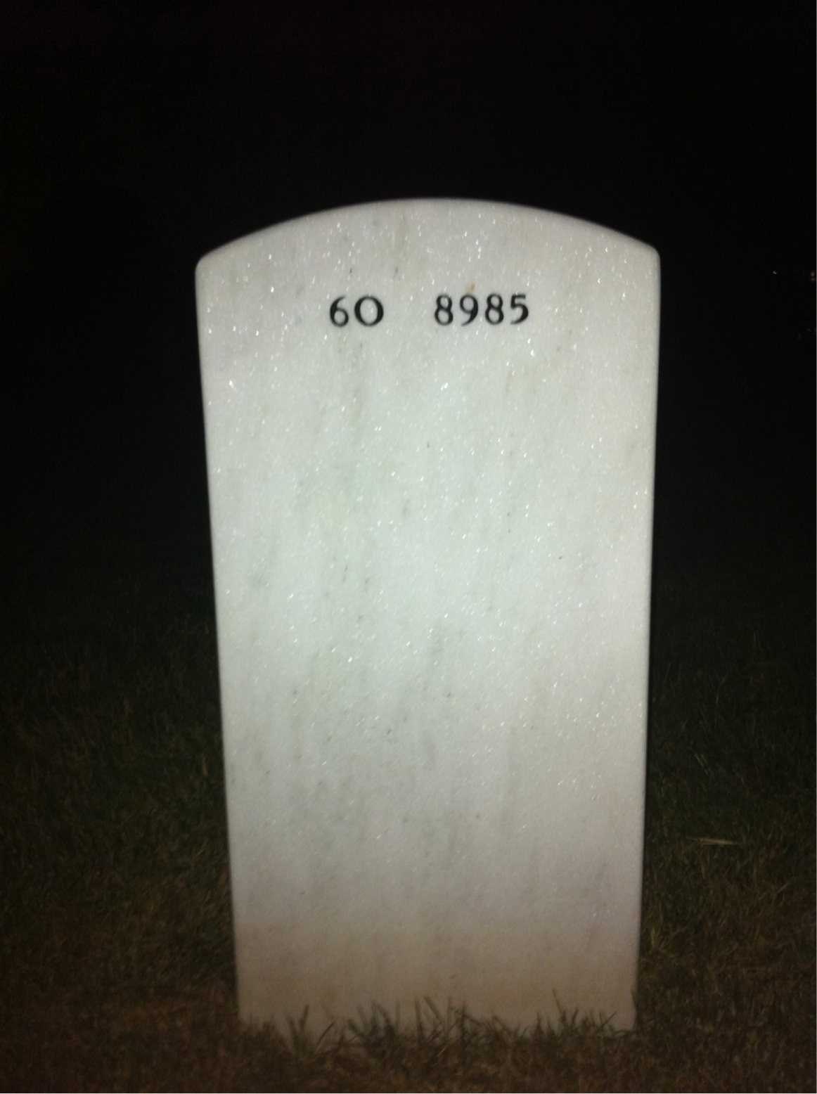 Back of headstone — Edwin Schmidt