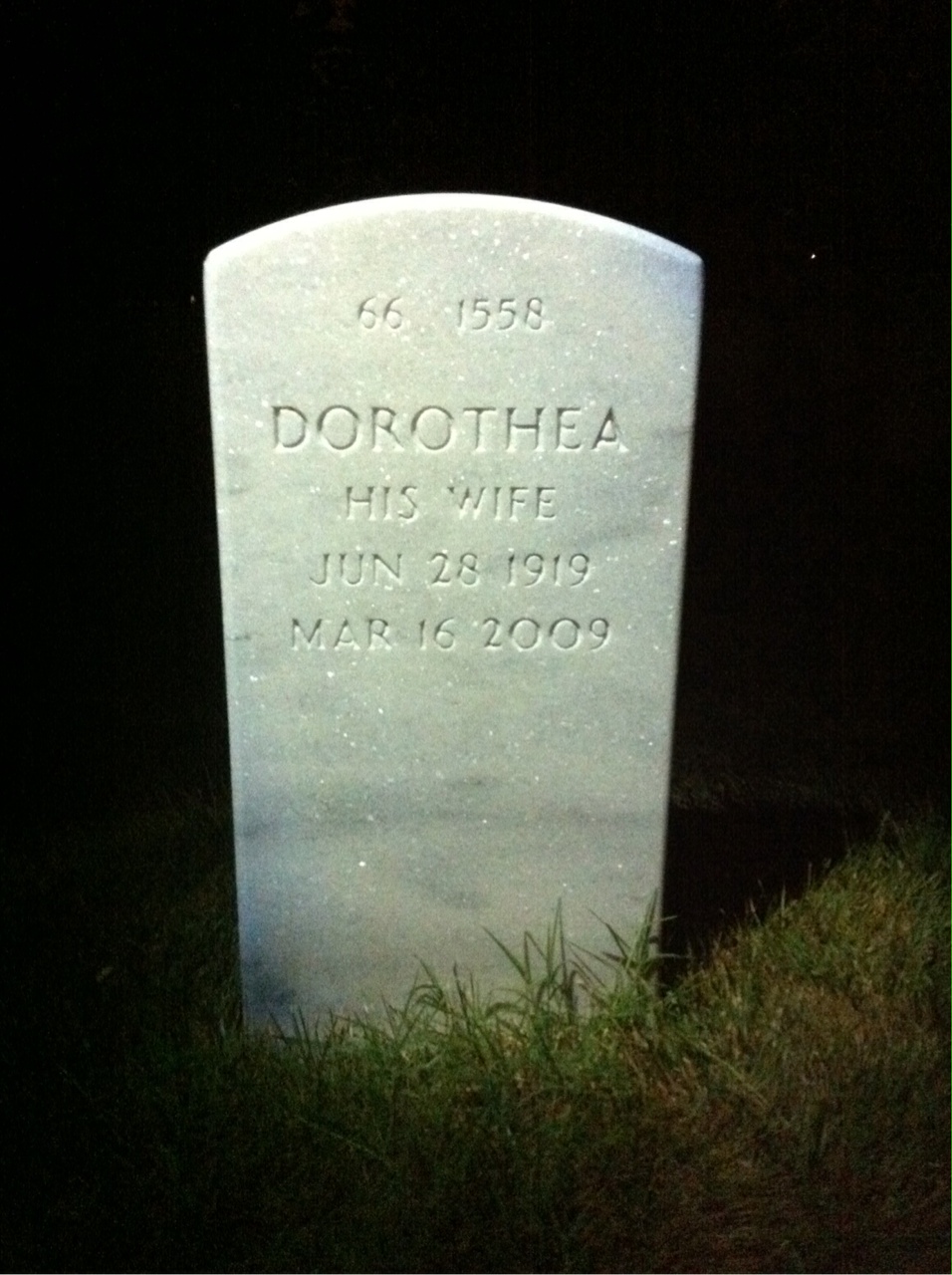 Back of headstone — Samuel Sinai