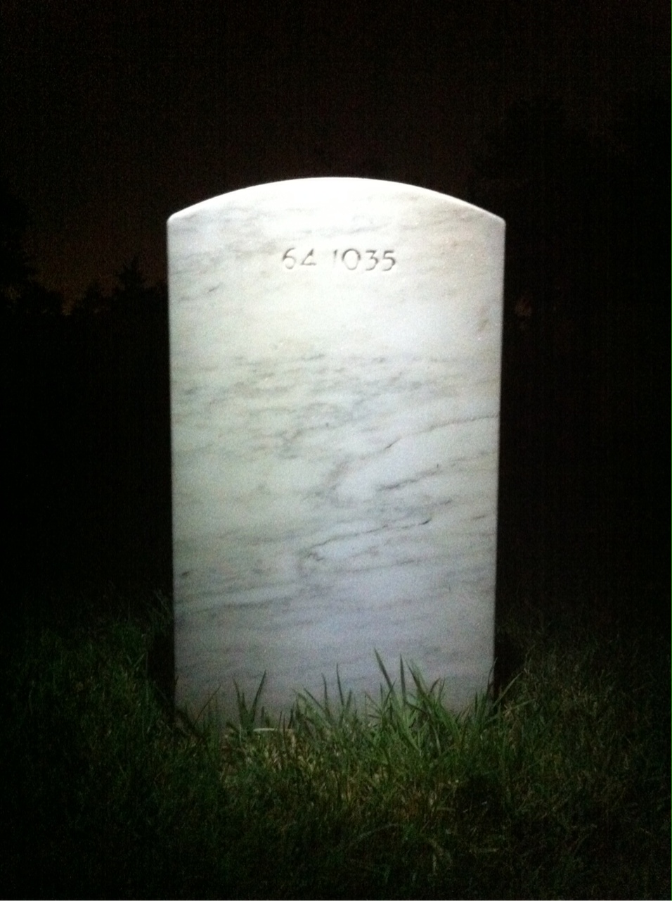 Back of headstone — Ted Cordrey