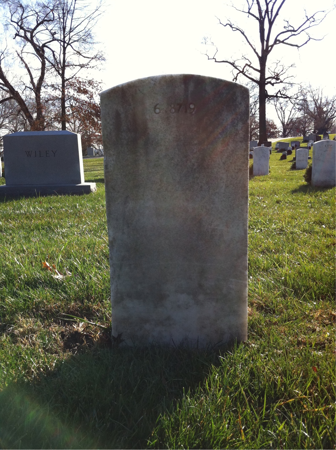 Back of headstone — Geoffrey Boughton