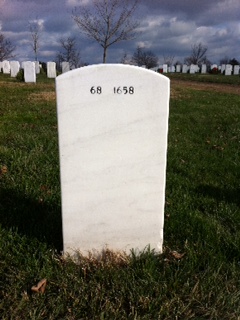 Back of headstone — Verdun Romer