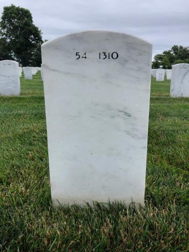 Back of headstone — Bobby King