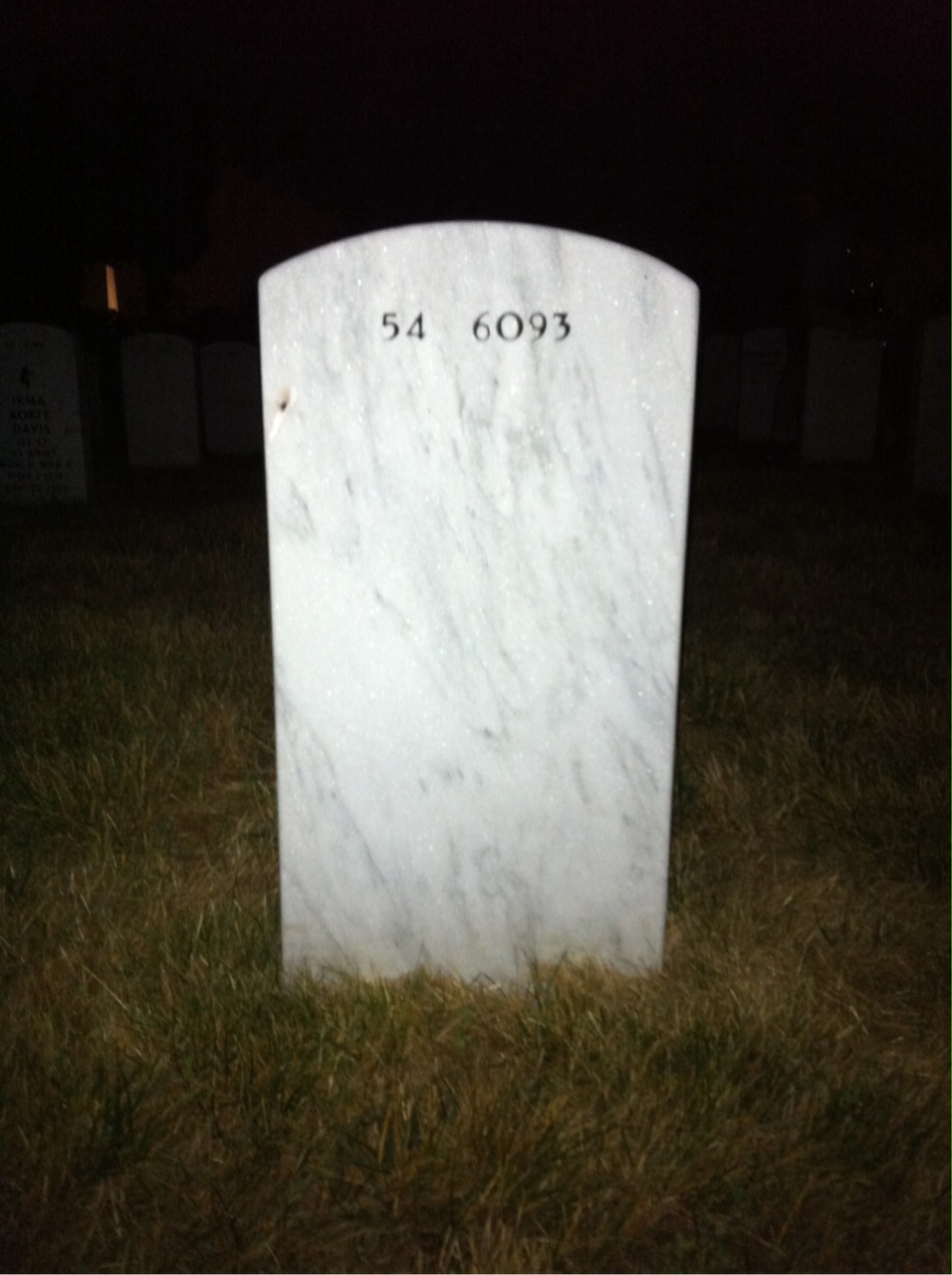 Back of headstone — Michael Reedy