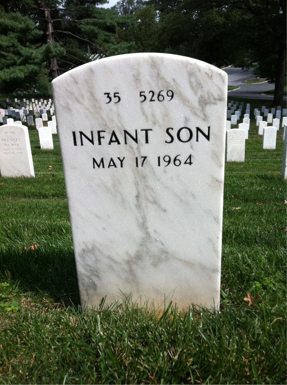 Back of headstone — Billy Baldwin