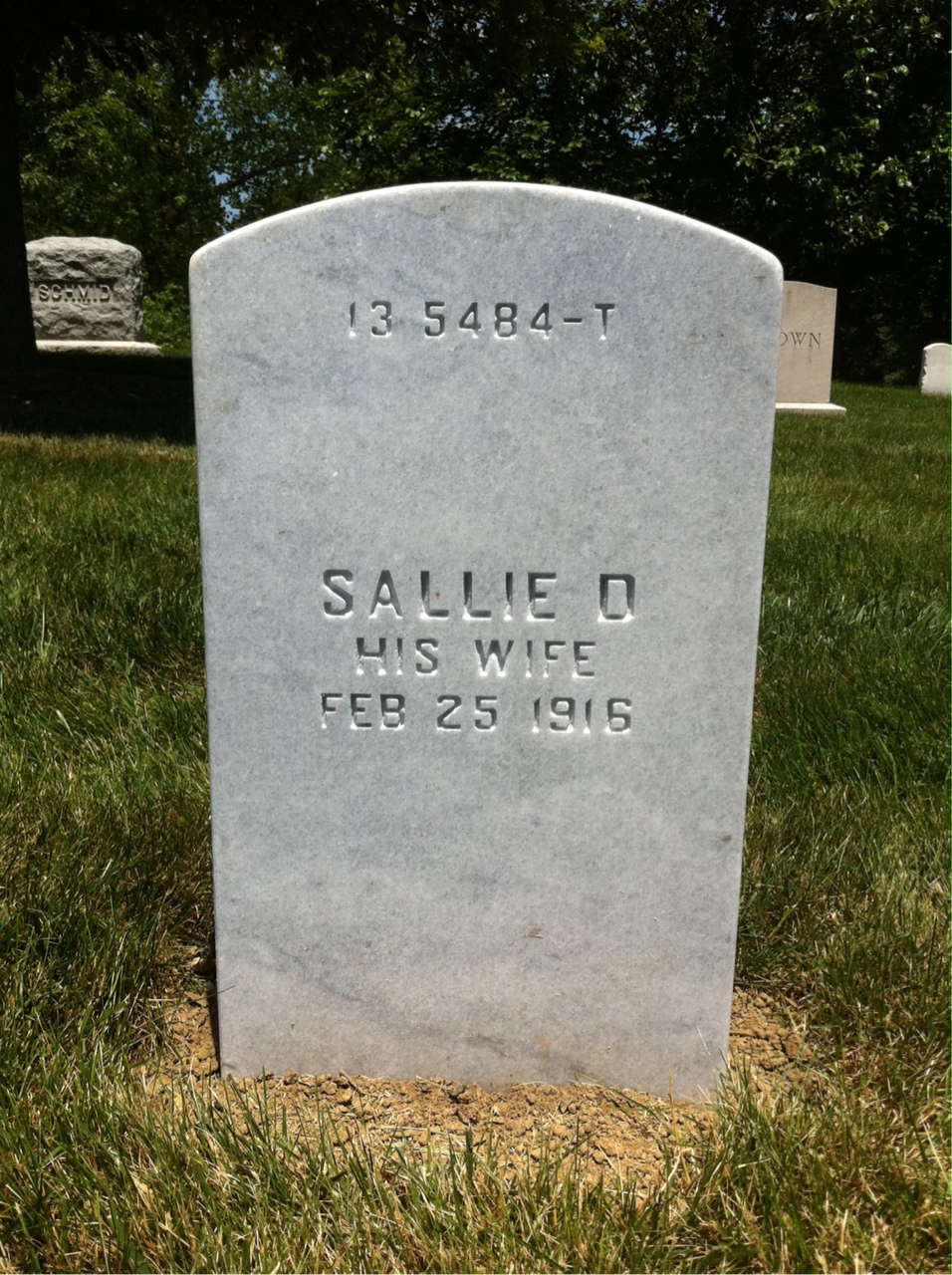 Back of headstone — Henry Morgan