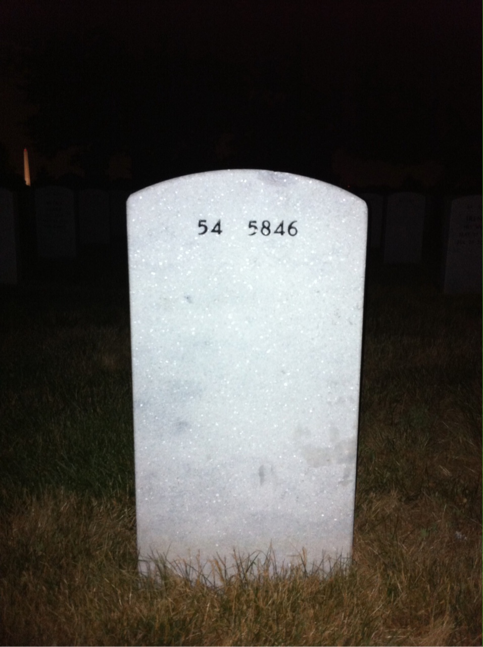 Back of headstone — Patrick Minkel