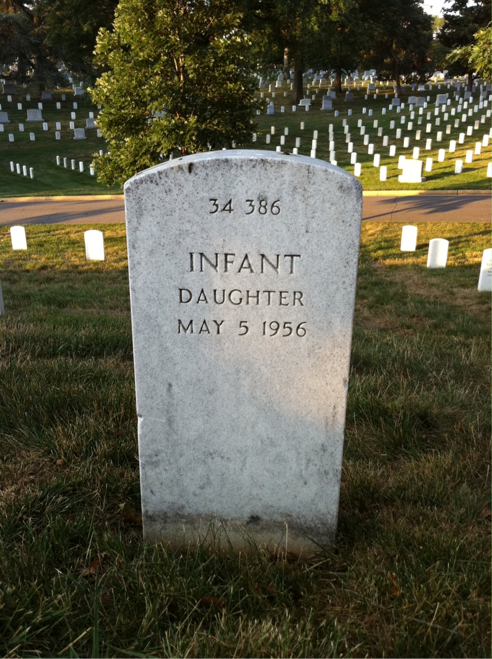 Back of headstone — Woodry H Sharp