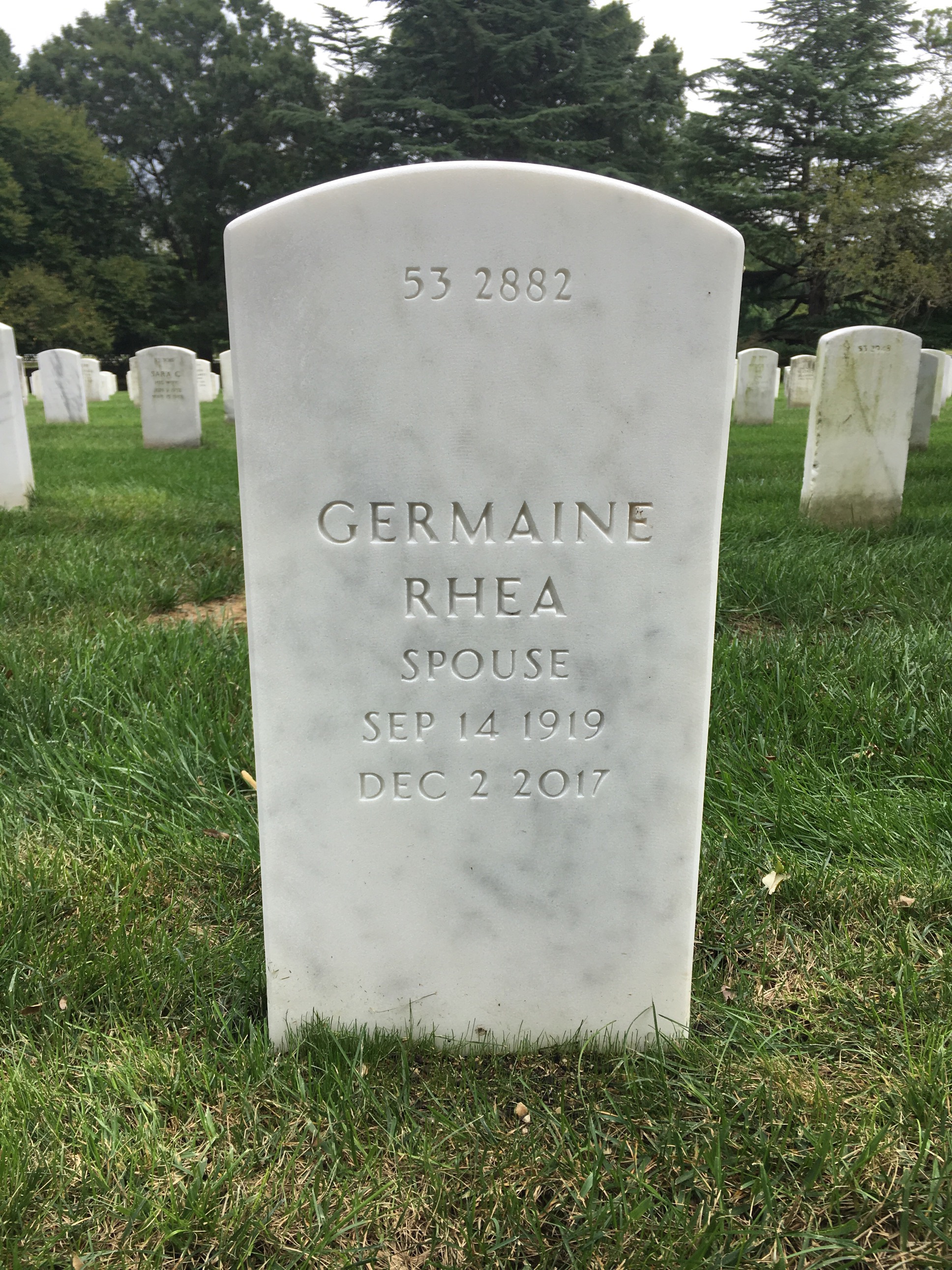 Back of headstone — William Miller