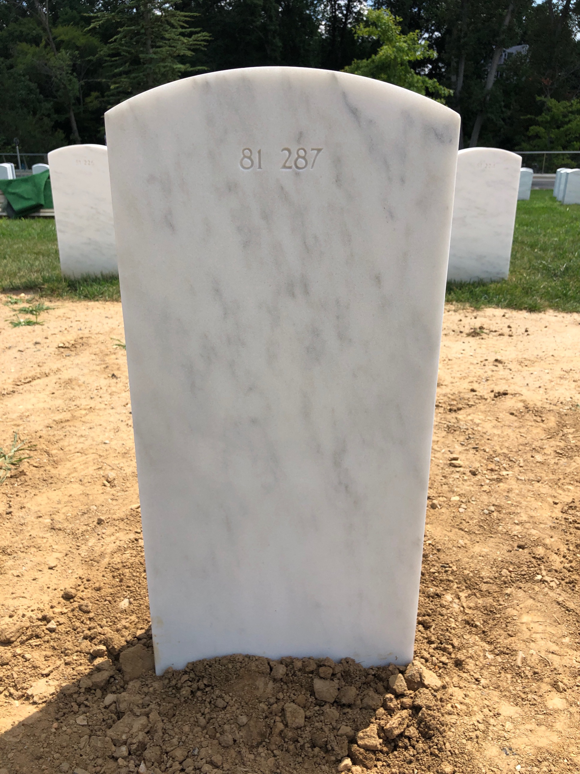 Back of headstone — Thomas W Gwaltney