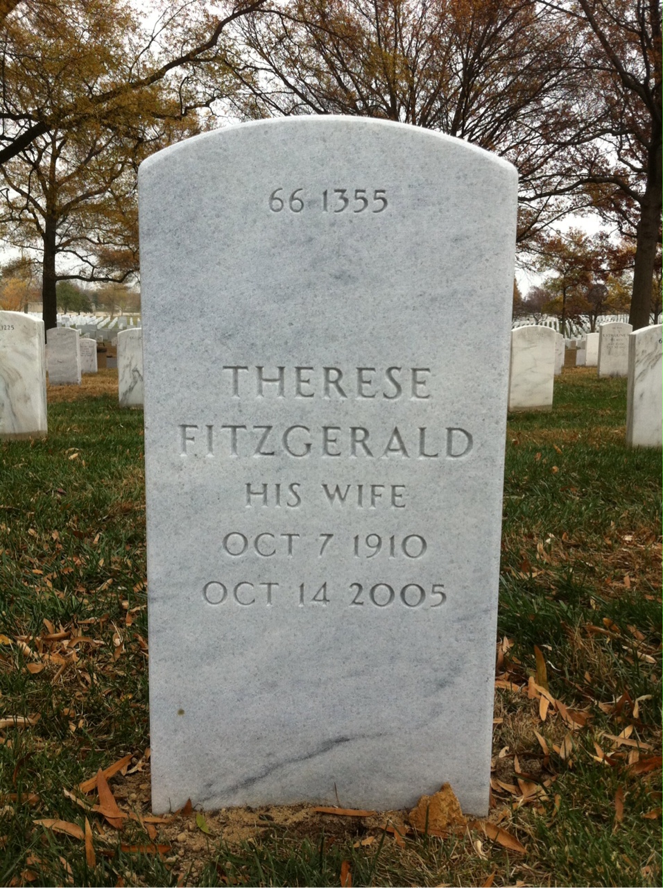 Back of headstone — John Egan