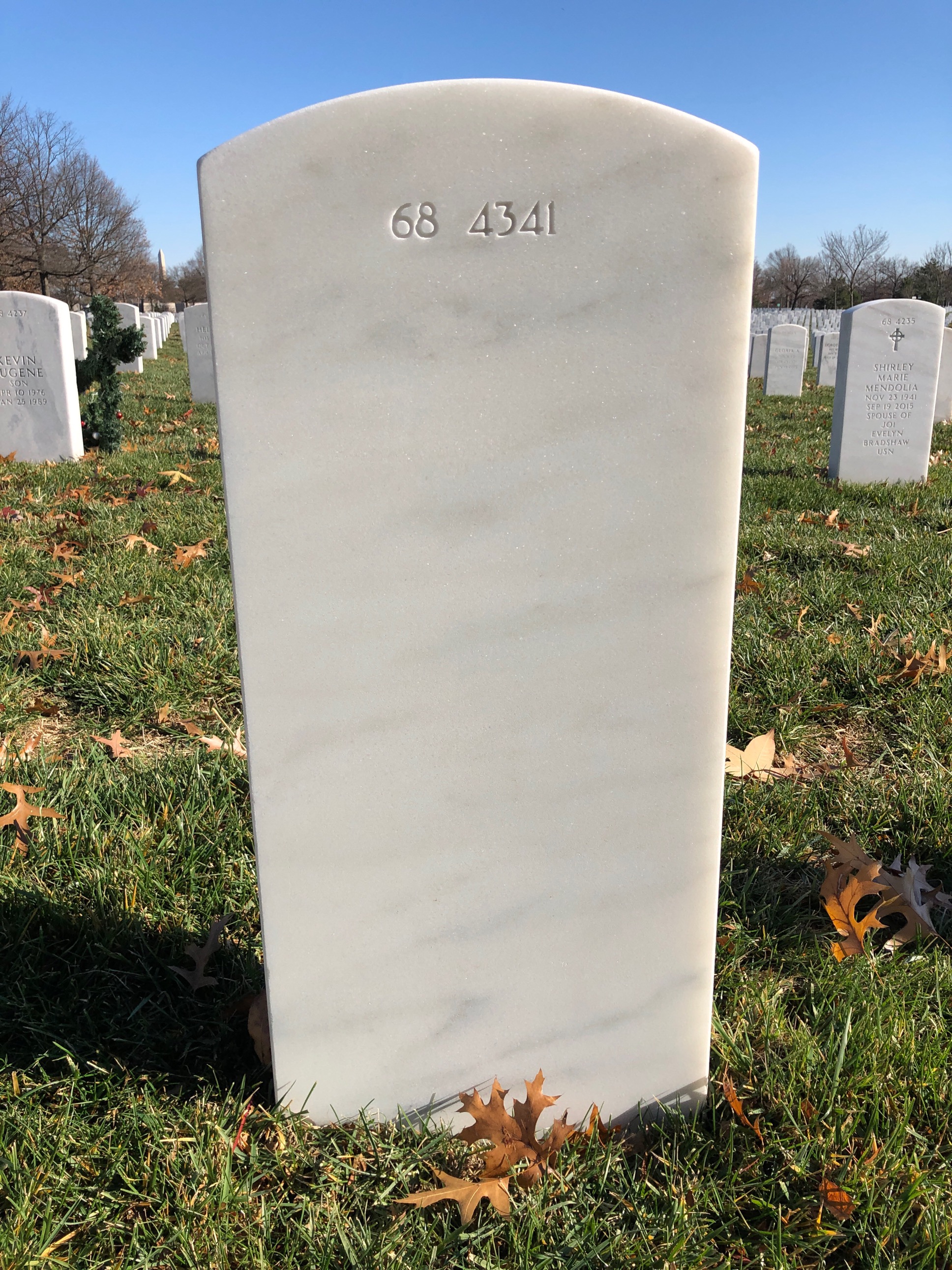 Back of headstone — Walter A Dagdigian