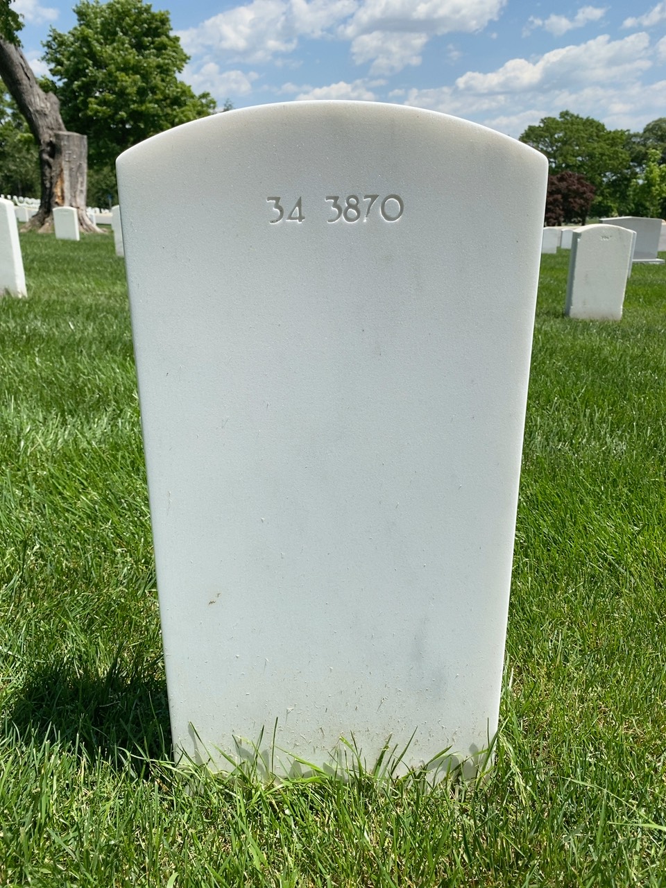 Back of headstone — Thomas Balish