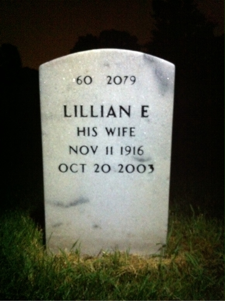 Back of headstone — John Madden