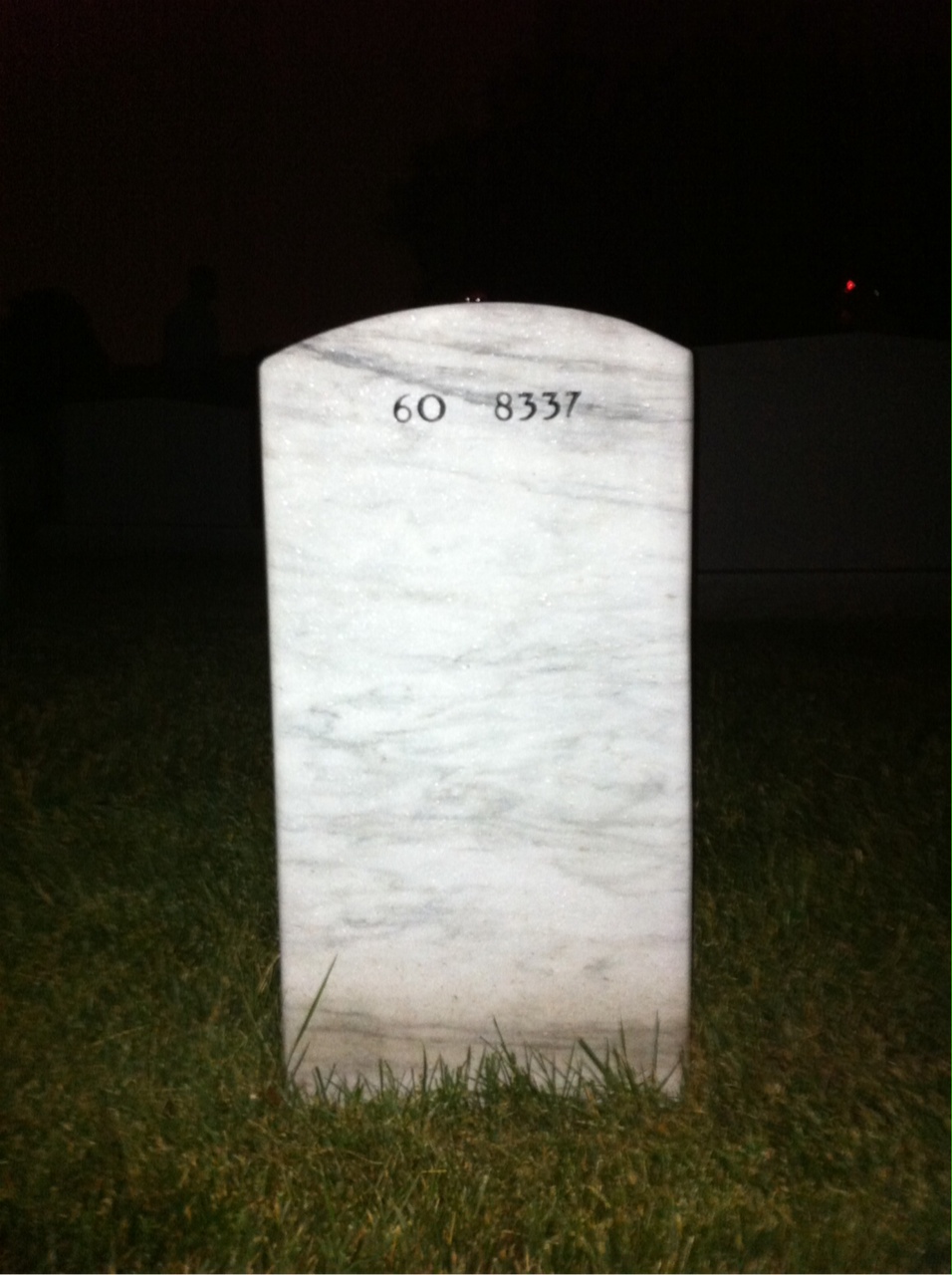 Back of headstone — John Meisner