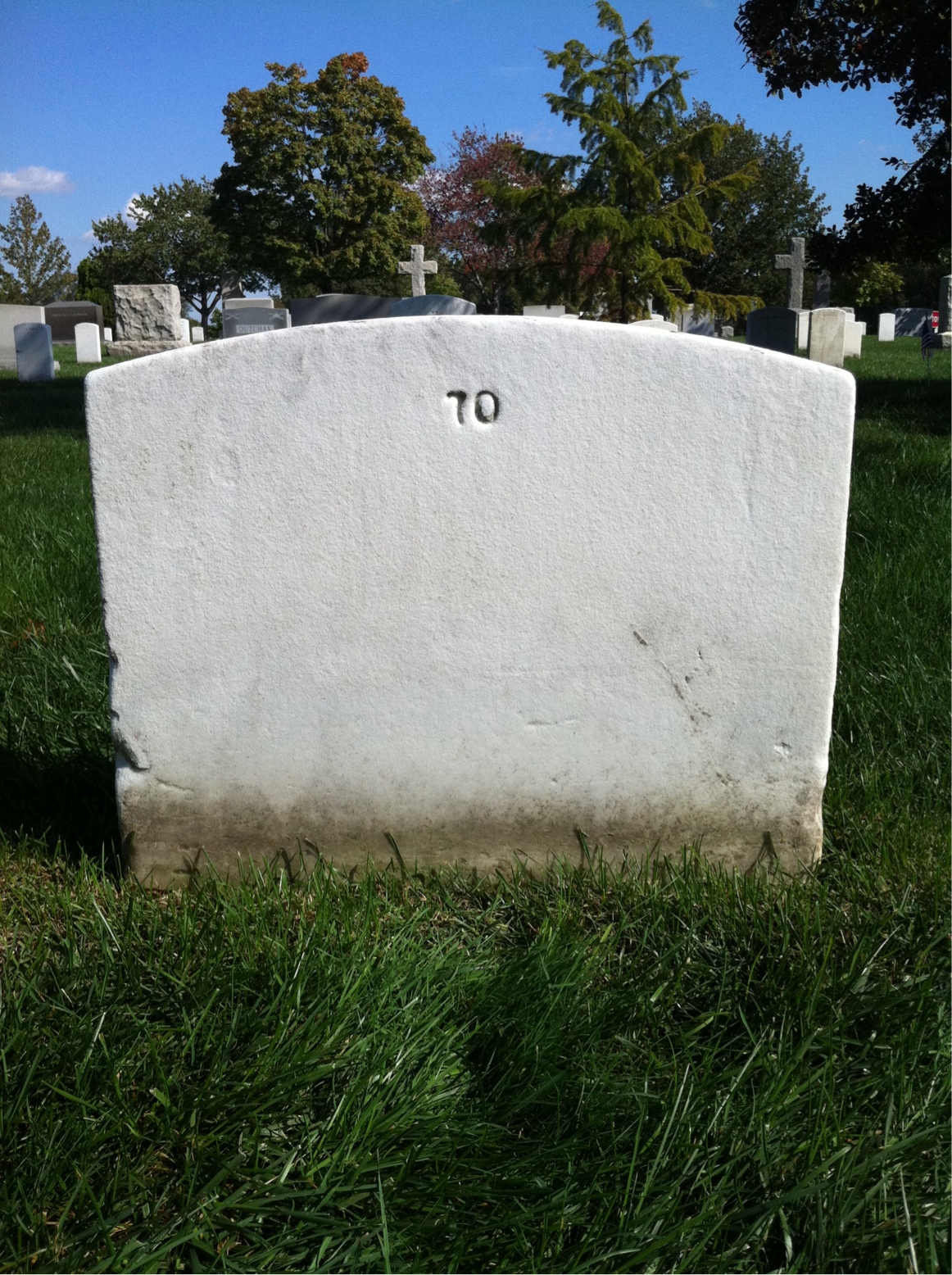 Back of headstone — Thomas Appelhans