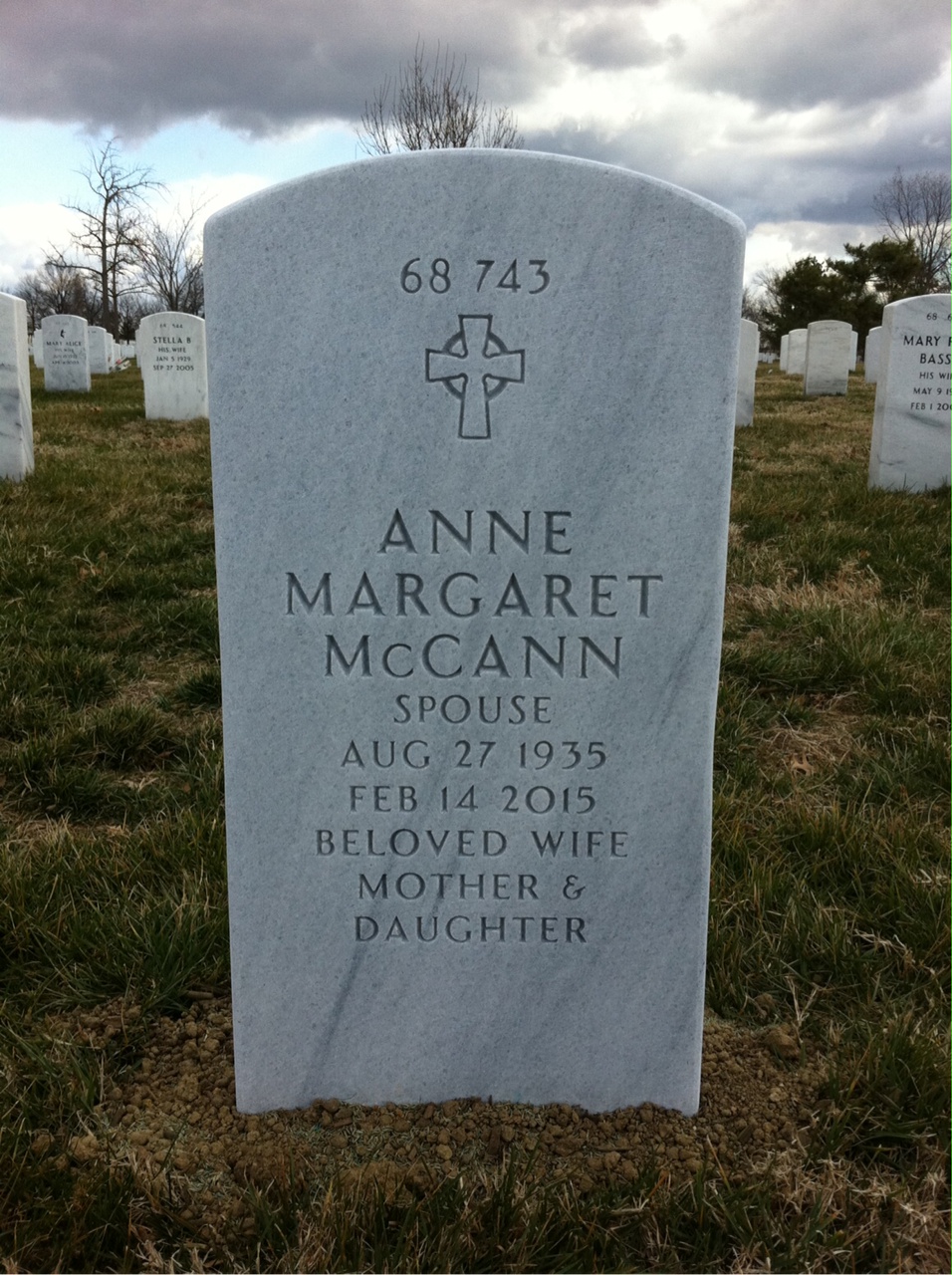 Back of headstone — Reese Mcclannahan