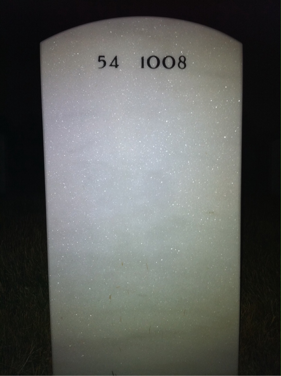 Back of headstone — Richard Lo Presti