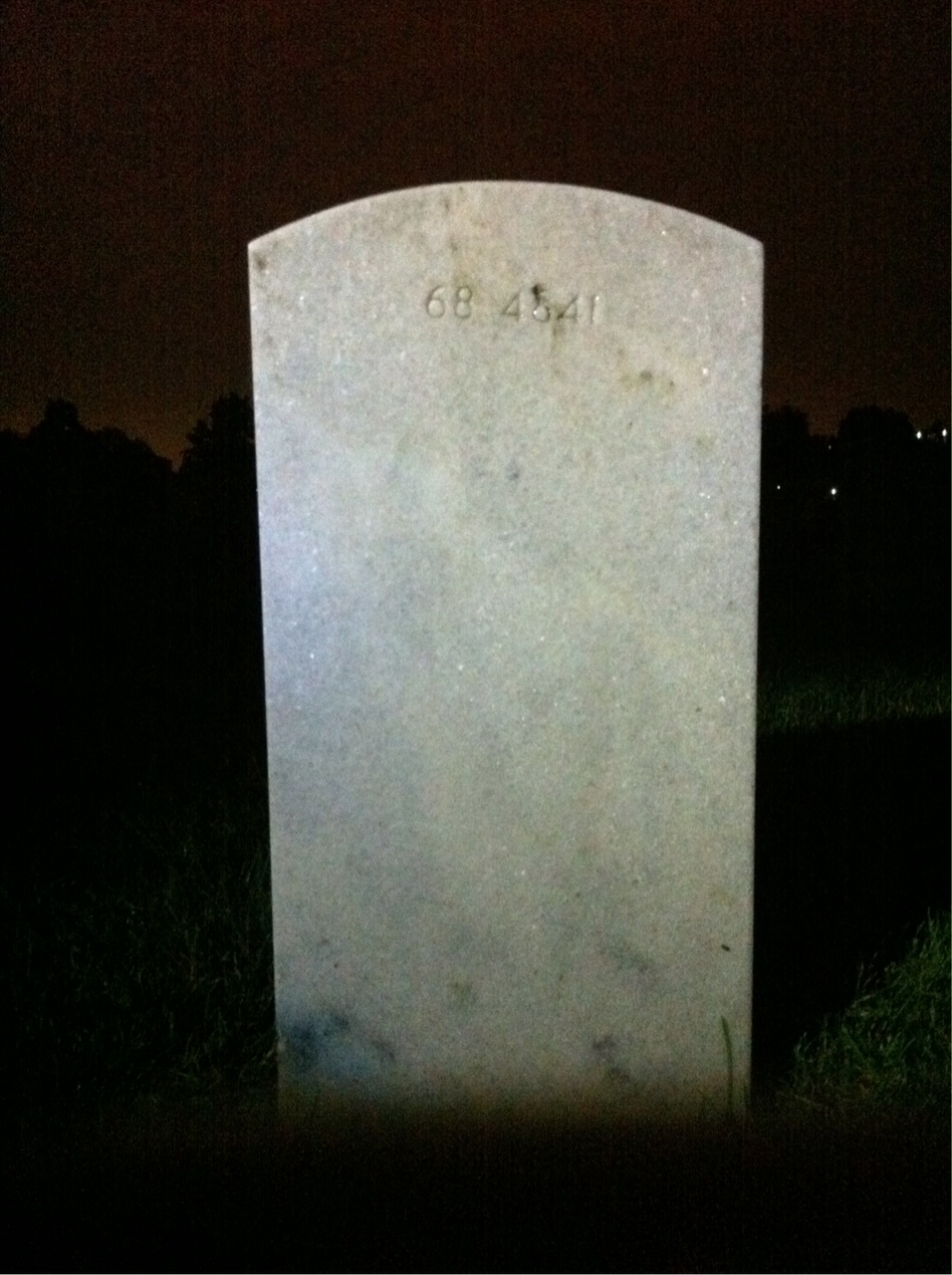 Back of headstone — Bernard Cordy