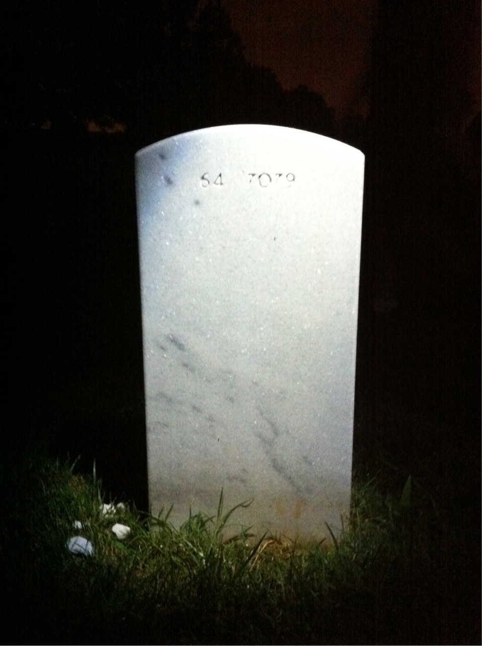 Back of headstone — Paul Wiater