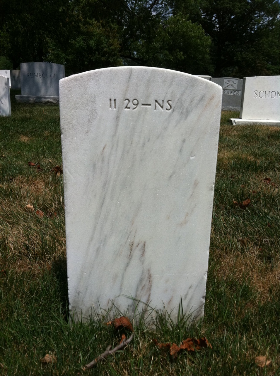 Back of headstone — Ruth Morgan