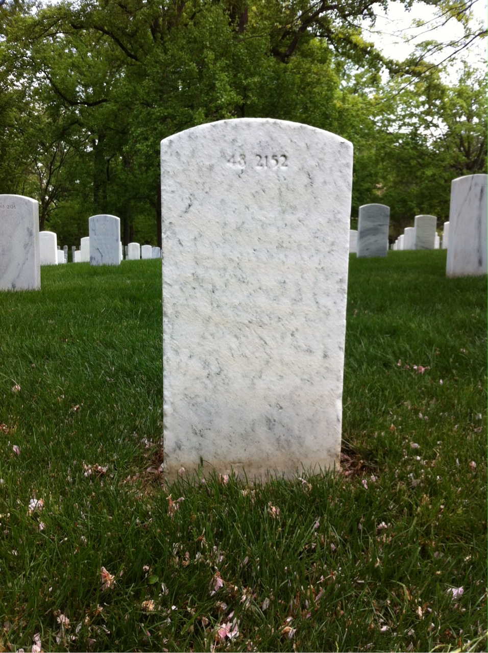 Back of headstone — Richard Mosley