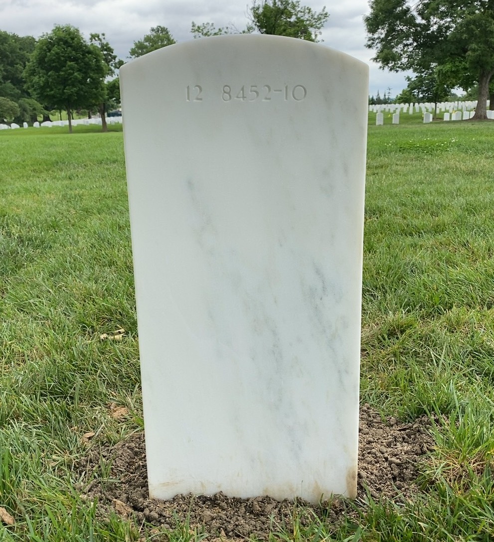Back of headstone — Thomas Michael Donohue