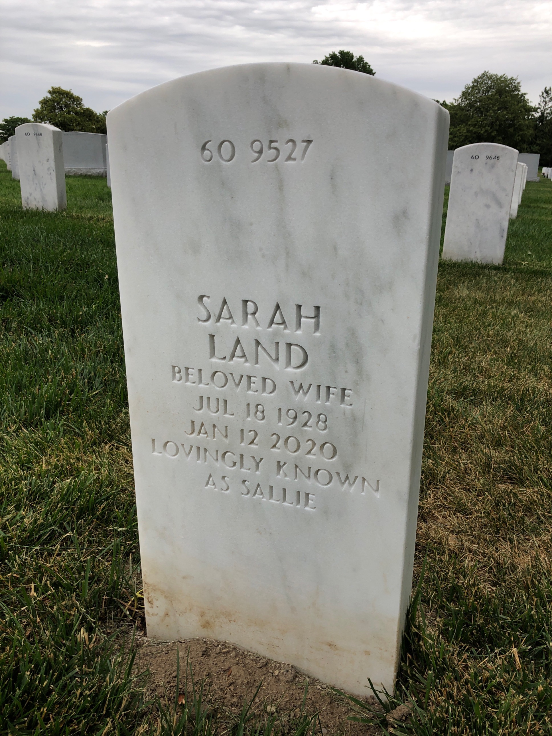 Back of headstone — Richard Anderson