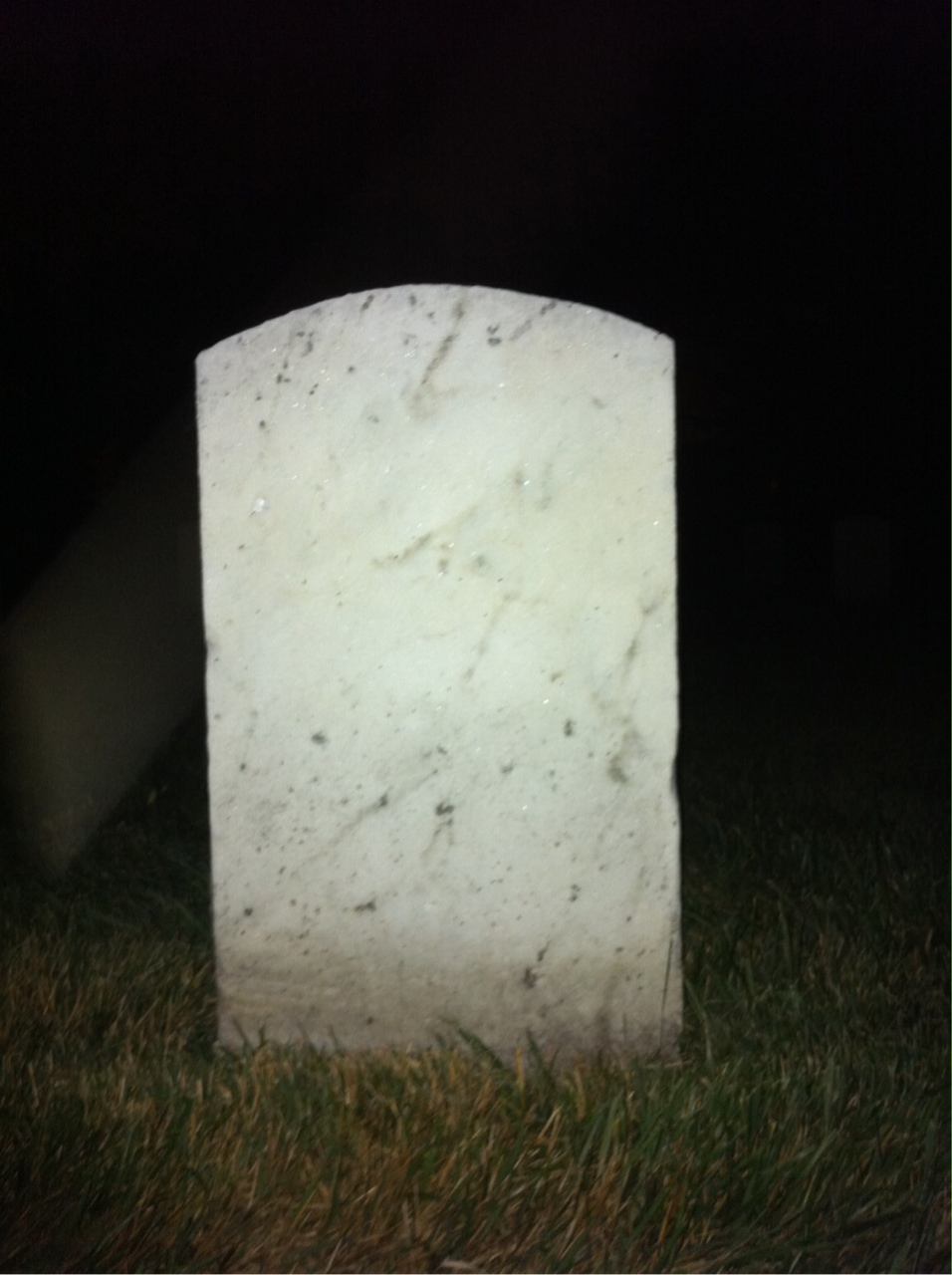Back of headstone — Gideon Mosher