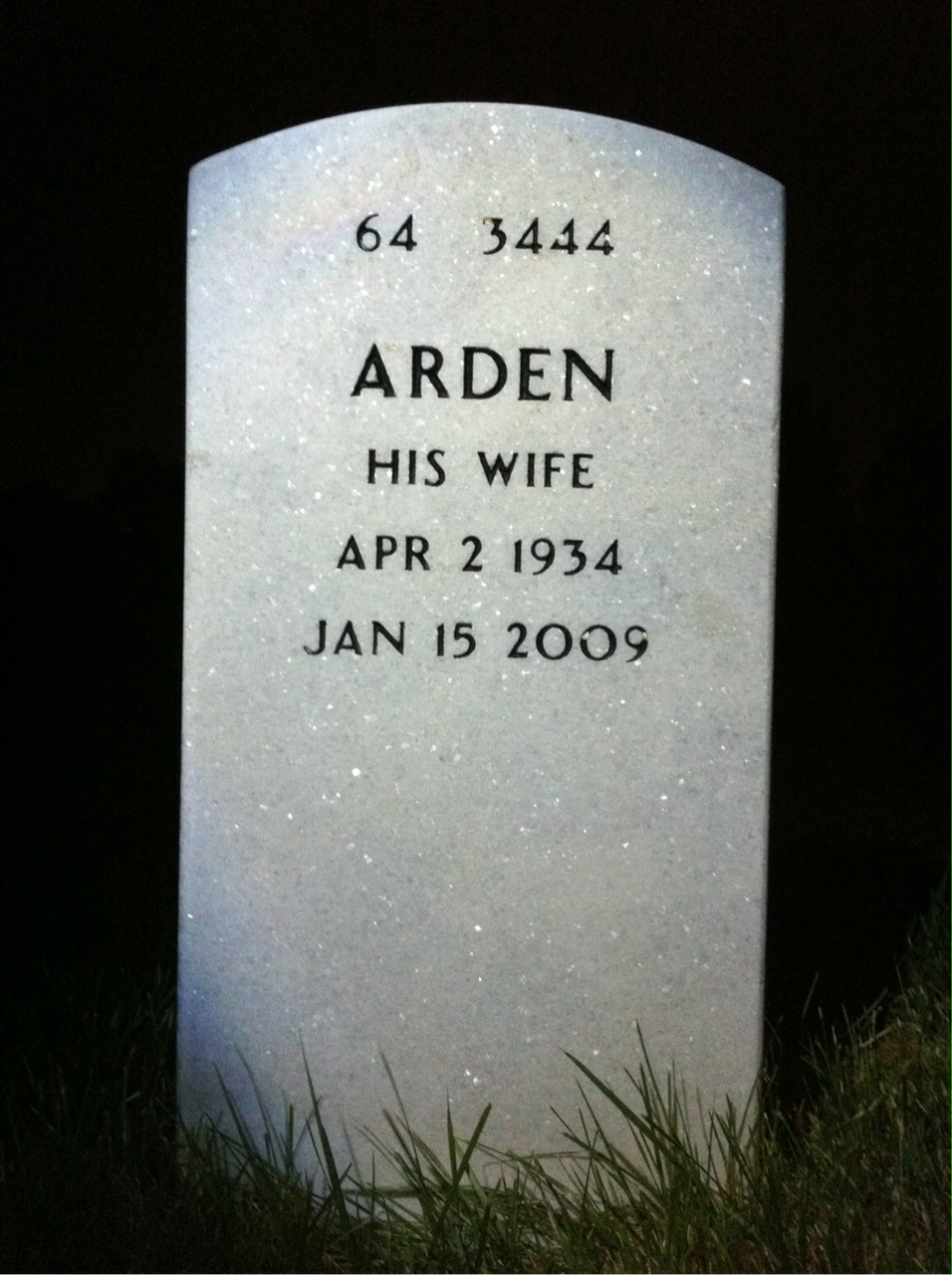 Back of headstone — Edward Mclaughlin