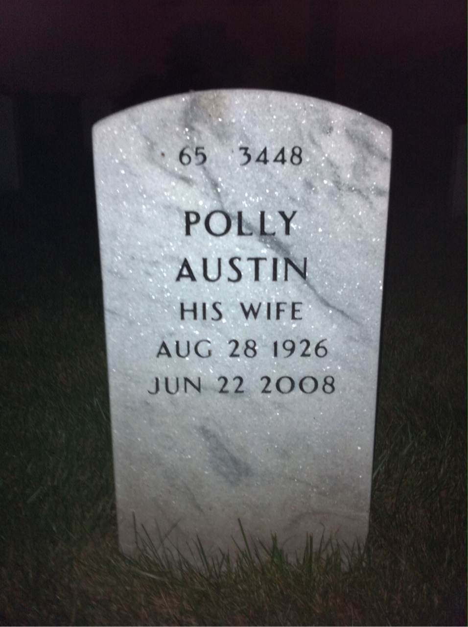 Back of headstone — John Bailey