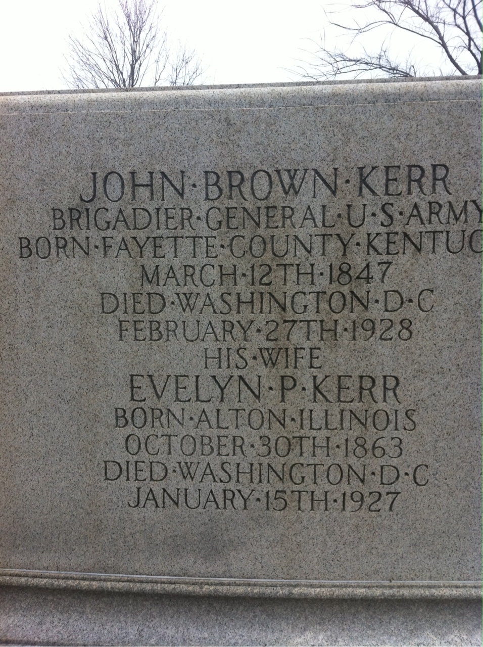 Headstone of John Brown Kerr