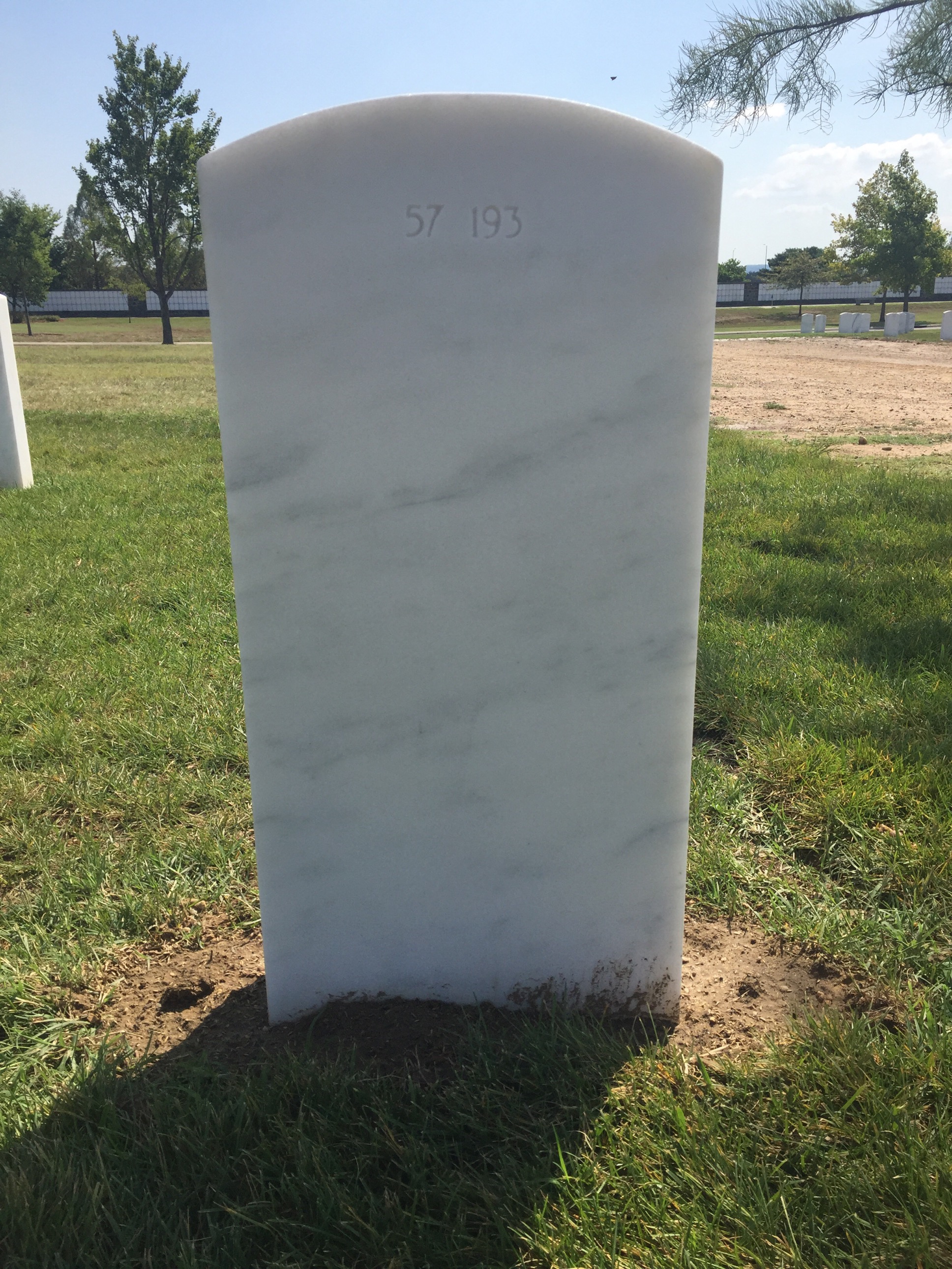 Back of headstone — Terence Murphy