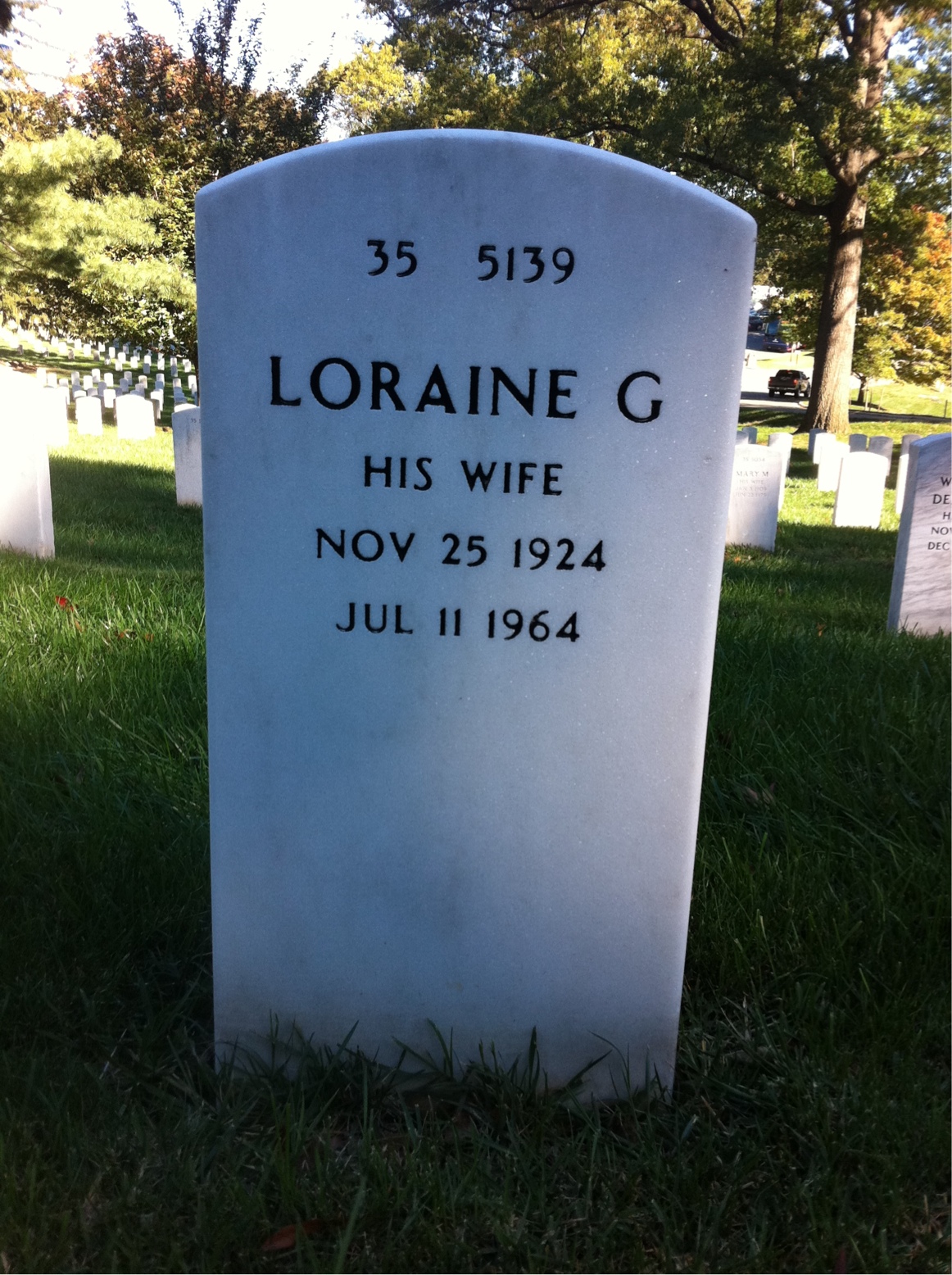 Back of headstone — James Piper