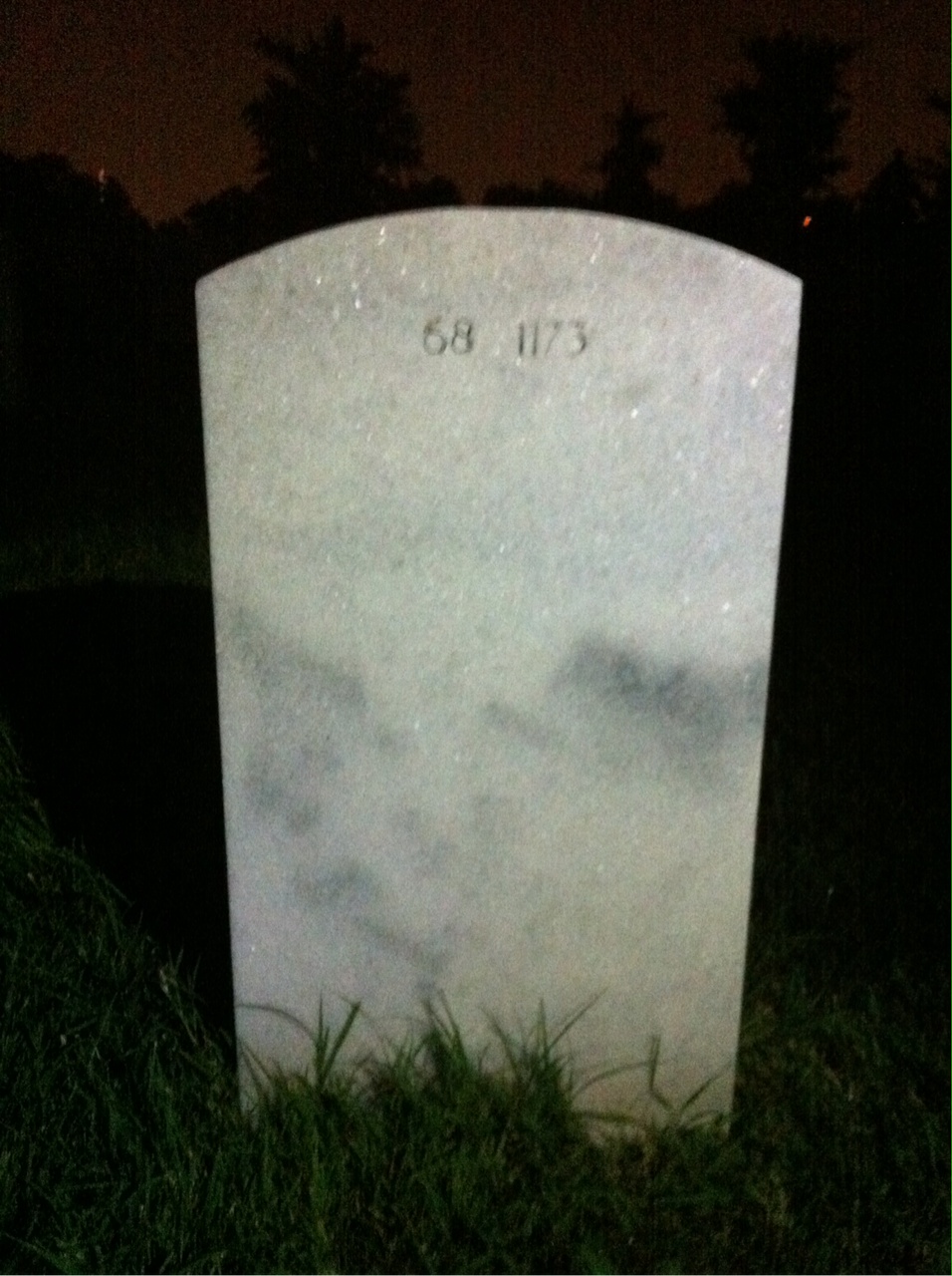 Back of headstone — Curtis Murphree