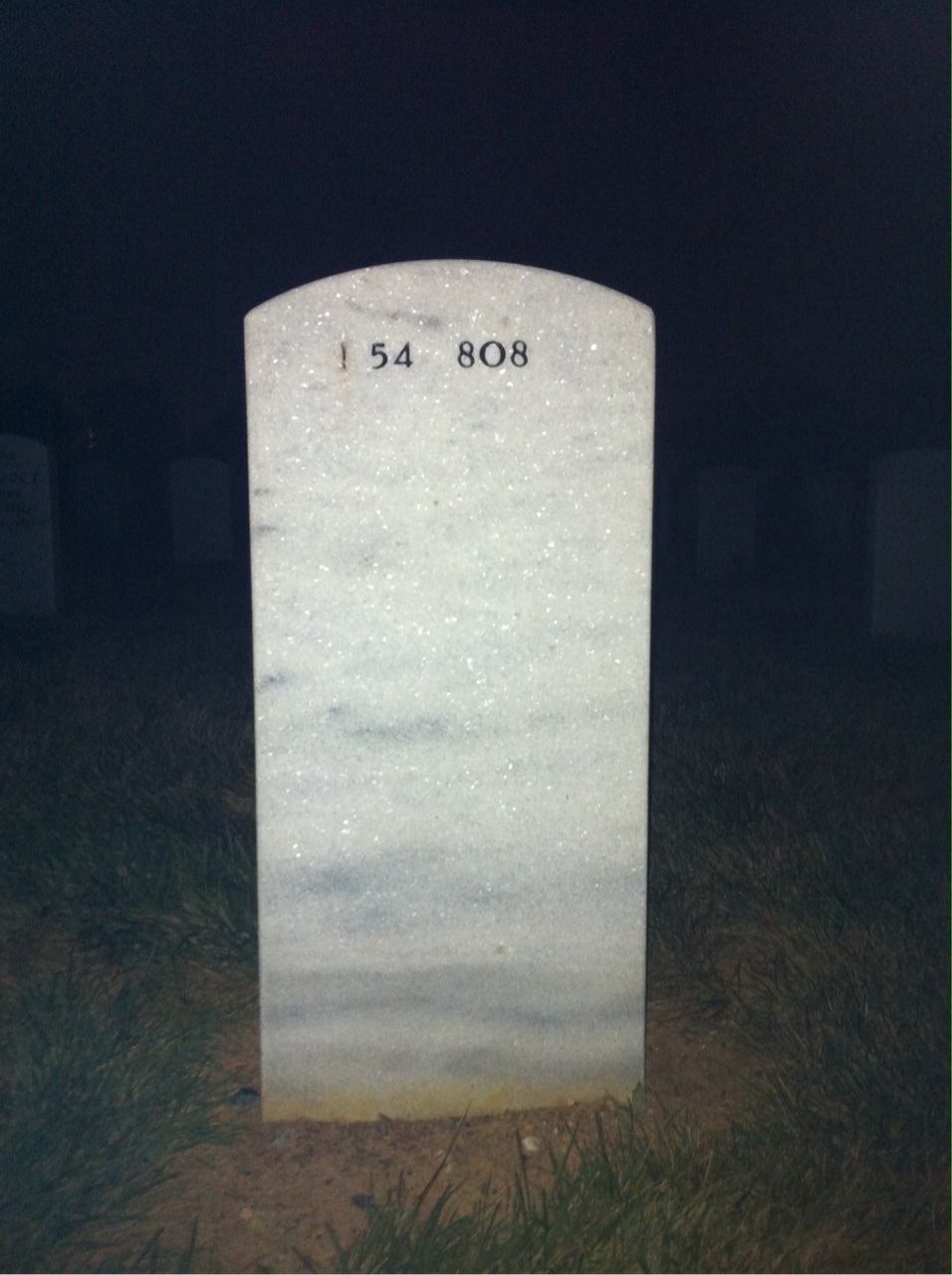 Back of headstone — Gordon Carter