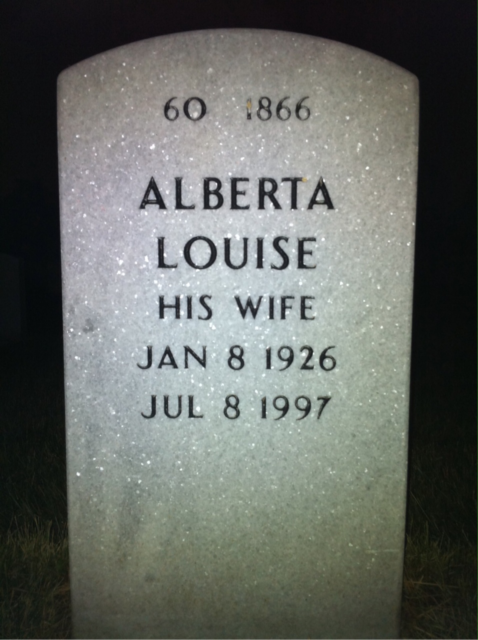 Back of headstone — James Valiante