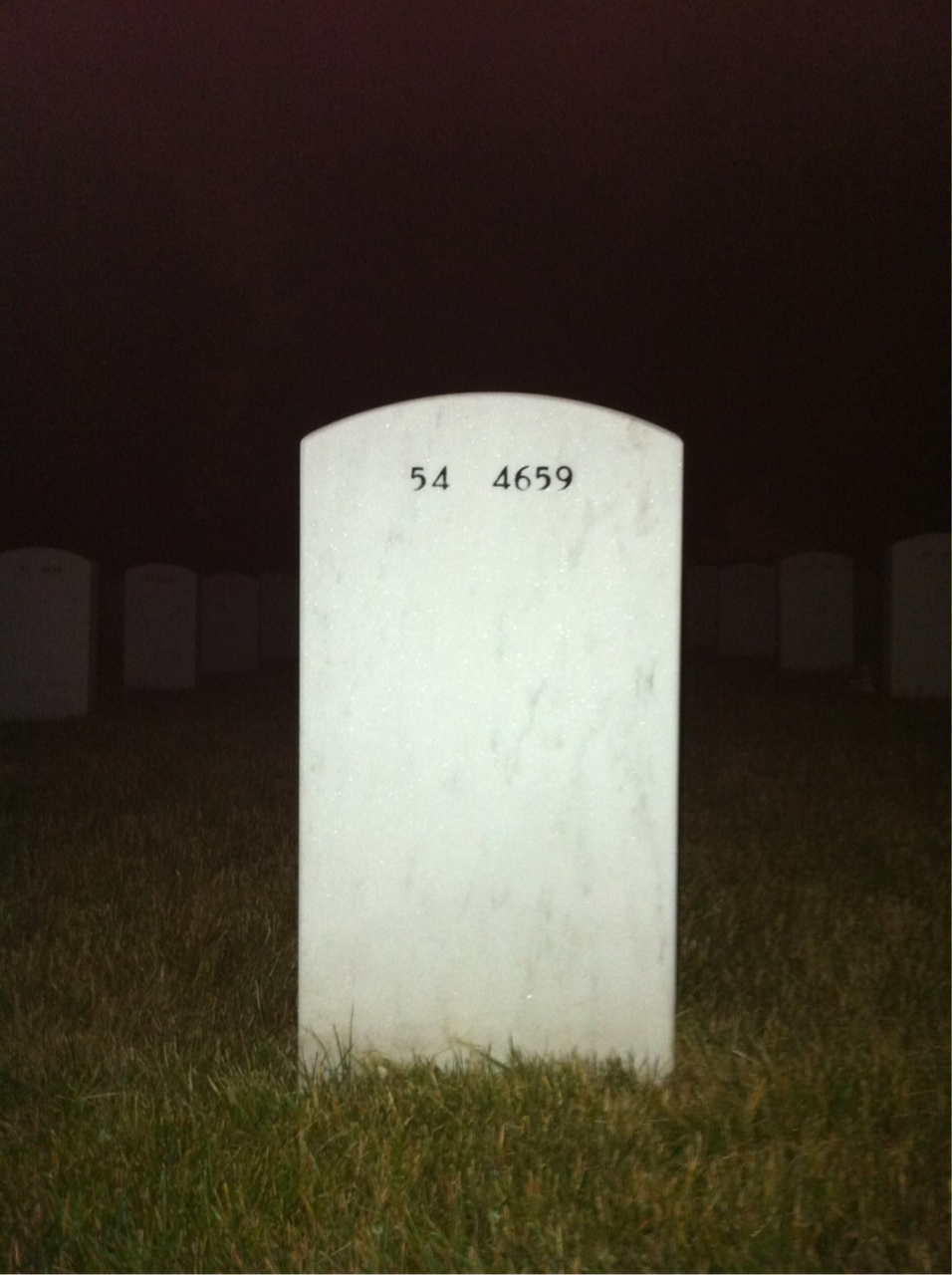 Back of headstone — Anthony Blaha