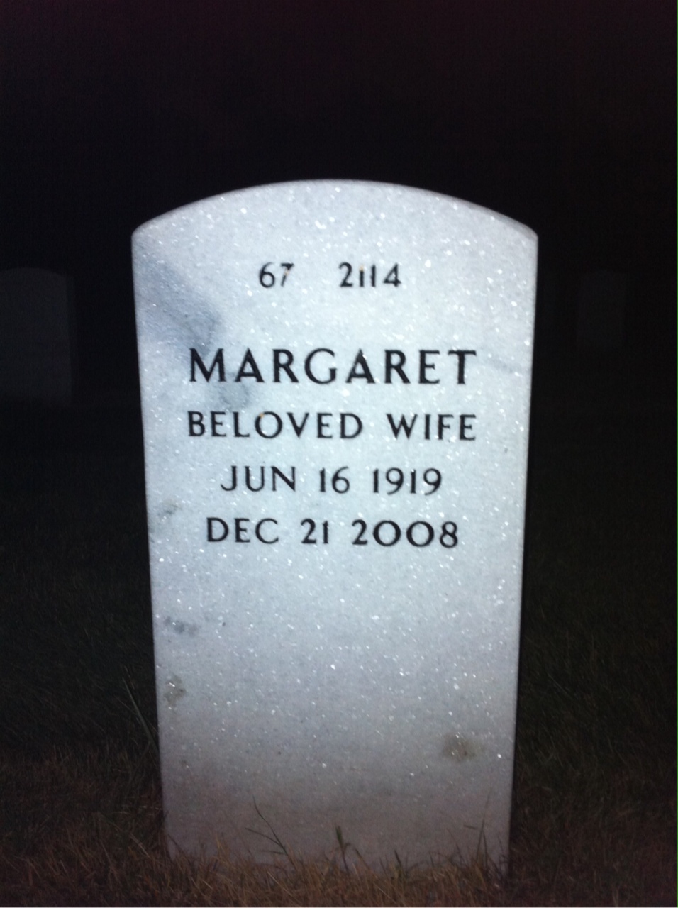 Back of headstone — Robert Montgomery