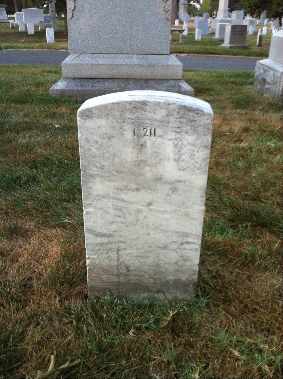 Back of headstone — Samuel Barr