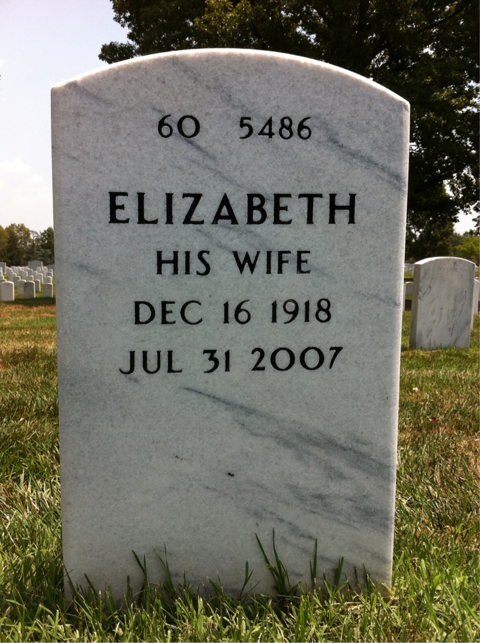 Back of headstone — William Bailey