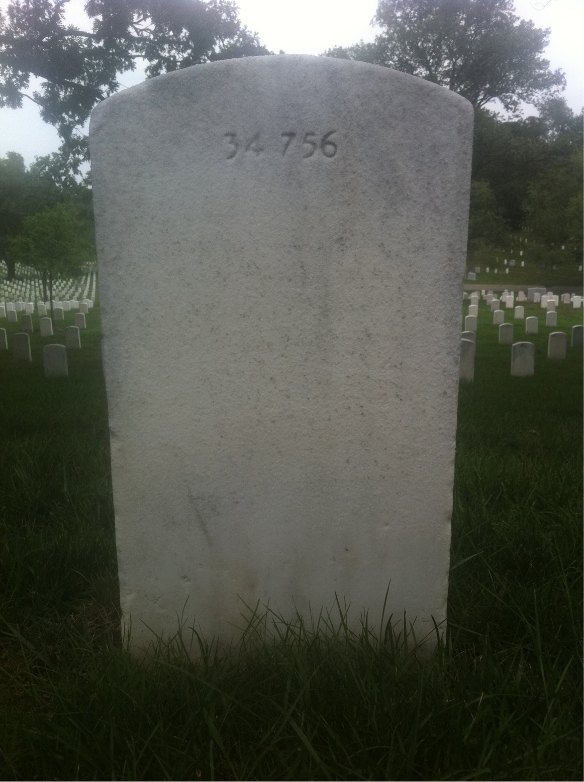Back of headstone — Mary Alexander