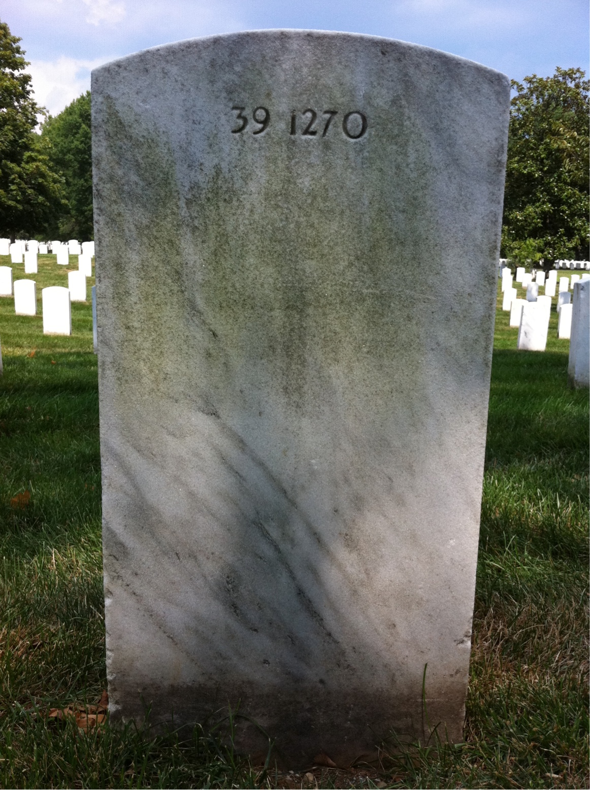 Back of headstone — Dorothy Banks