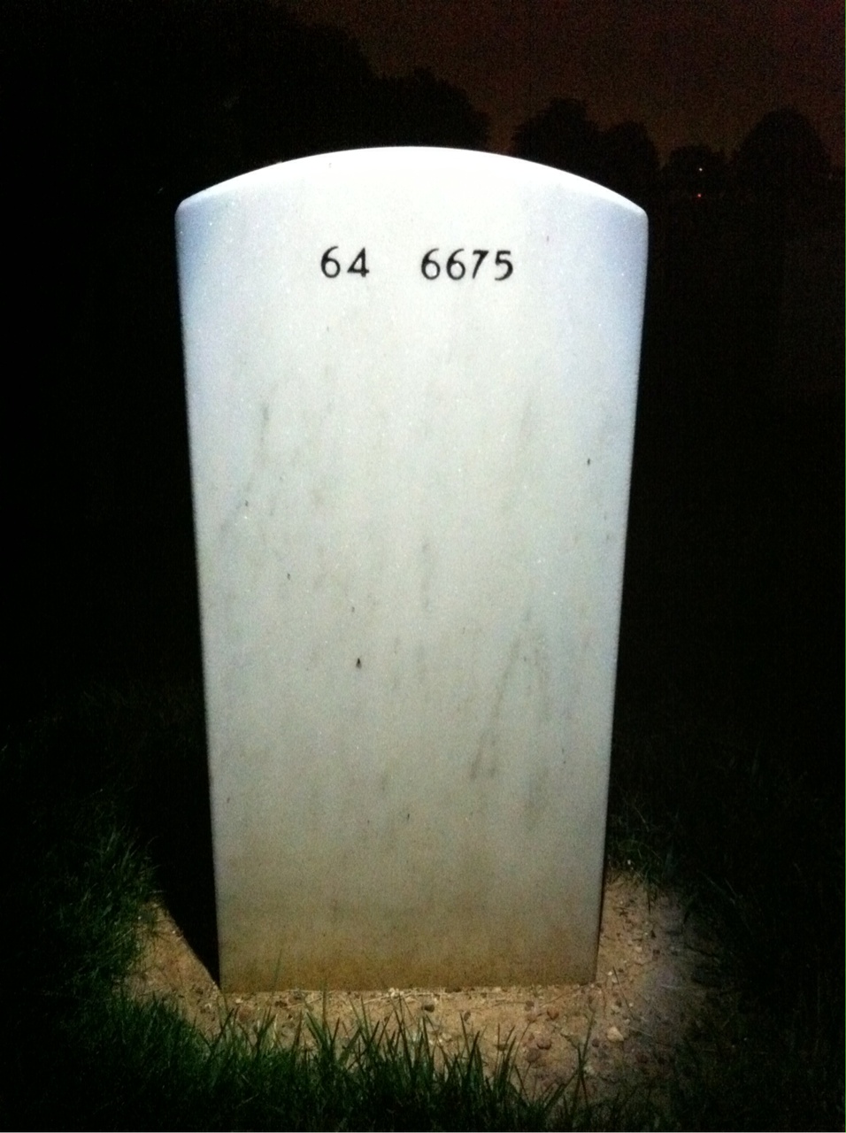 Back of headstone — Robert Willis