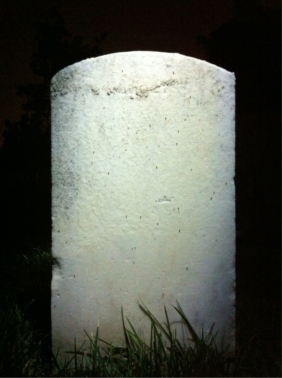 Back of headstone — Munsey Bogle