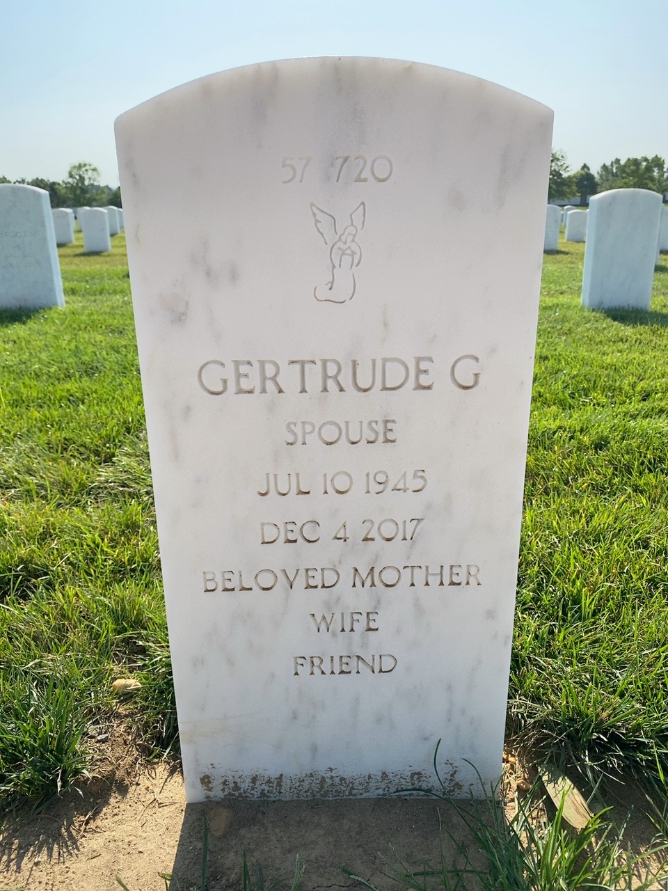Back of headstone — Vincent Paul Jones