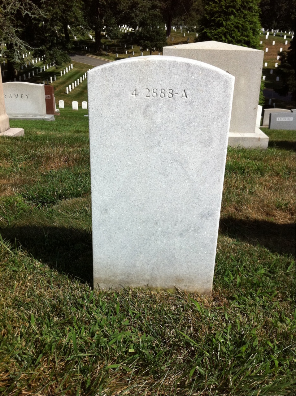 Back of headstone — Steve Moreland